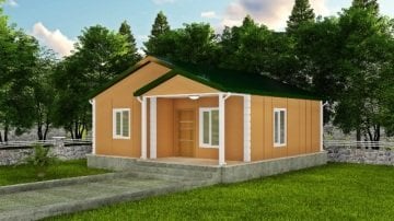 62m2. Prefabrik Ev