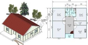 91m2 Tek Katlı Prefabrik