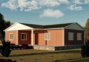 117m2 Tek Katlı Prefabrik