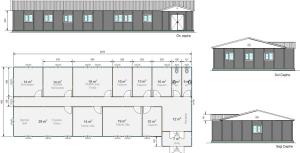 210m2 Prefabrik Ofis Binası
