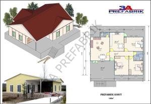 149m2 Prefabrik Lüks Bina