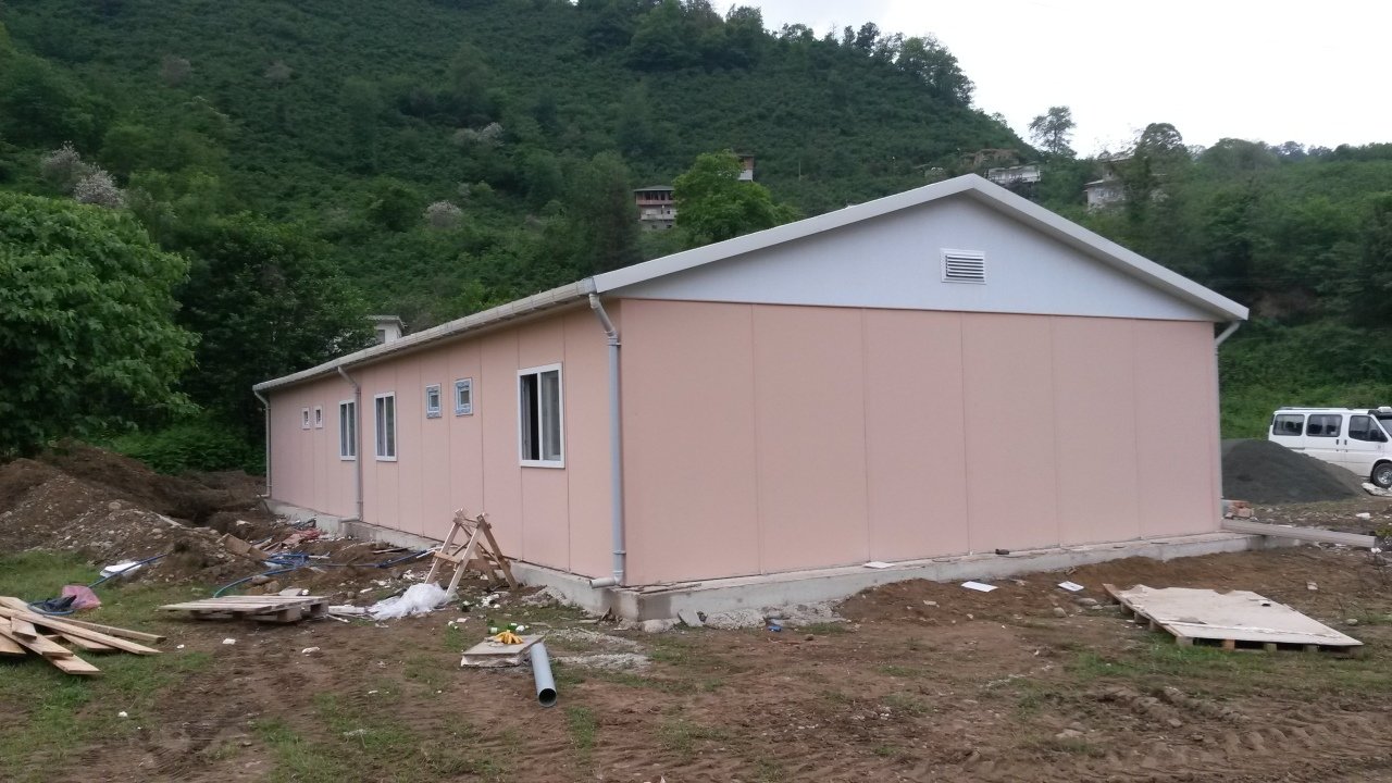 66m2.Prefabrike Yemekhane Binası
