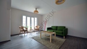 82m2. Prefabrik Tek Katlı Fugalı Bina