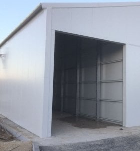 500m2. İzoleli Hangar Depo