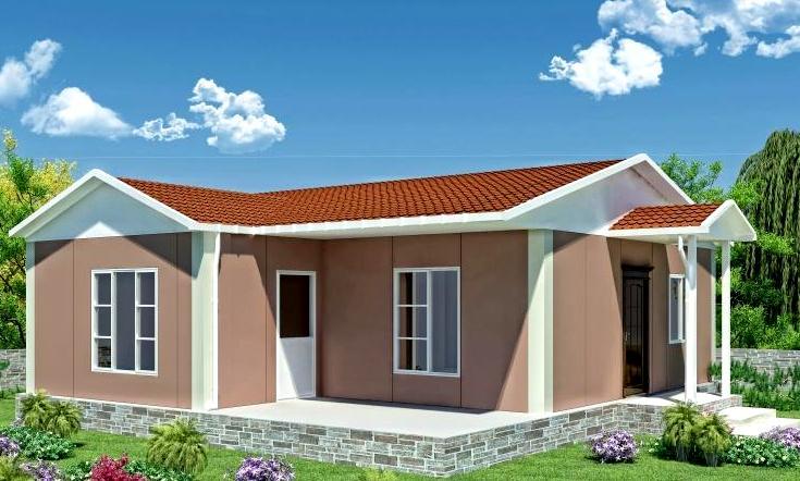 77m2.Tek Katlı Prefabrik Ev