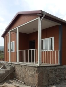 62m2.Tek Katlı Prefabrik Ev