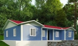 73m2.Tek Katlı Prefabrik Ev