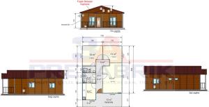 82m2.Tek Katlı Prefabrik Yazlık